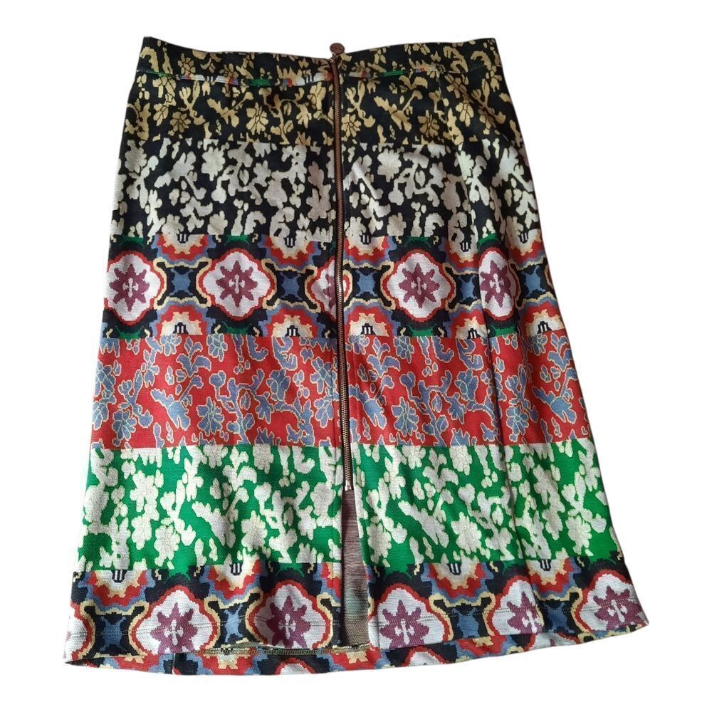 Vibrant Floral A-Line Skirt